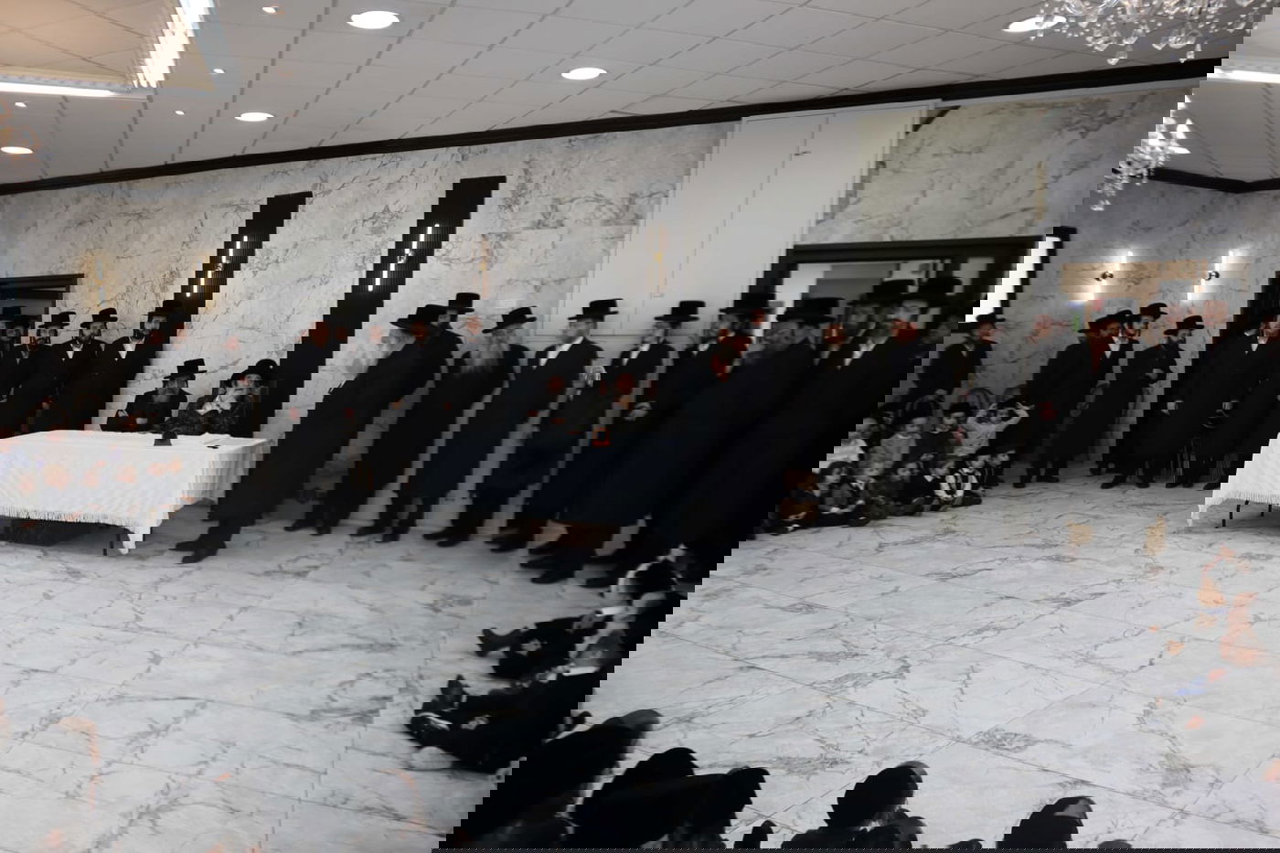 ביקור האדמו"ר מויזניץ עם בנו הרה"צ רבי חיים מאיר הגר בת"ת ויז'ניץ בבני ברק