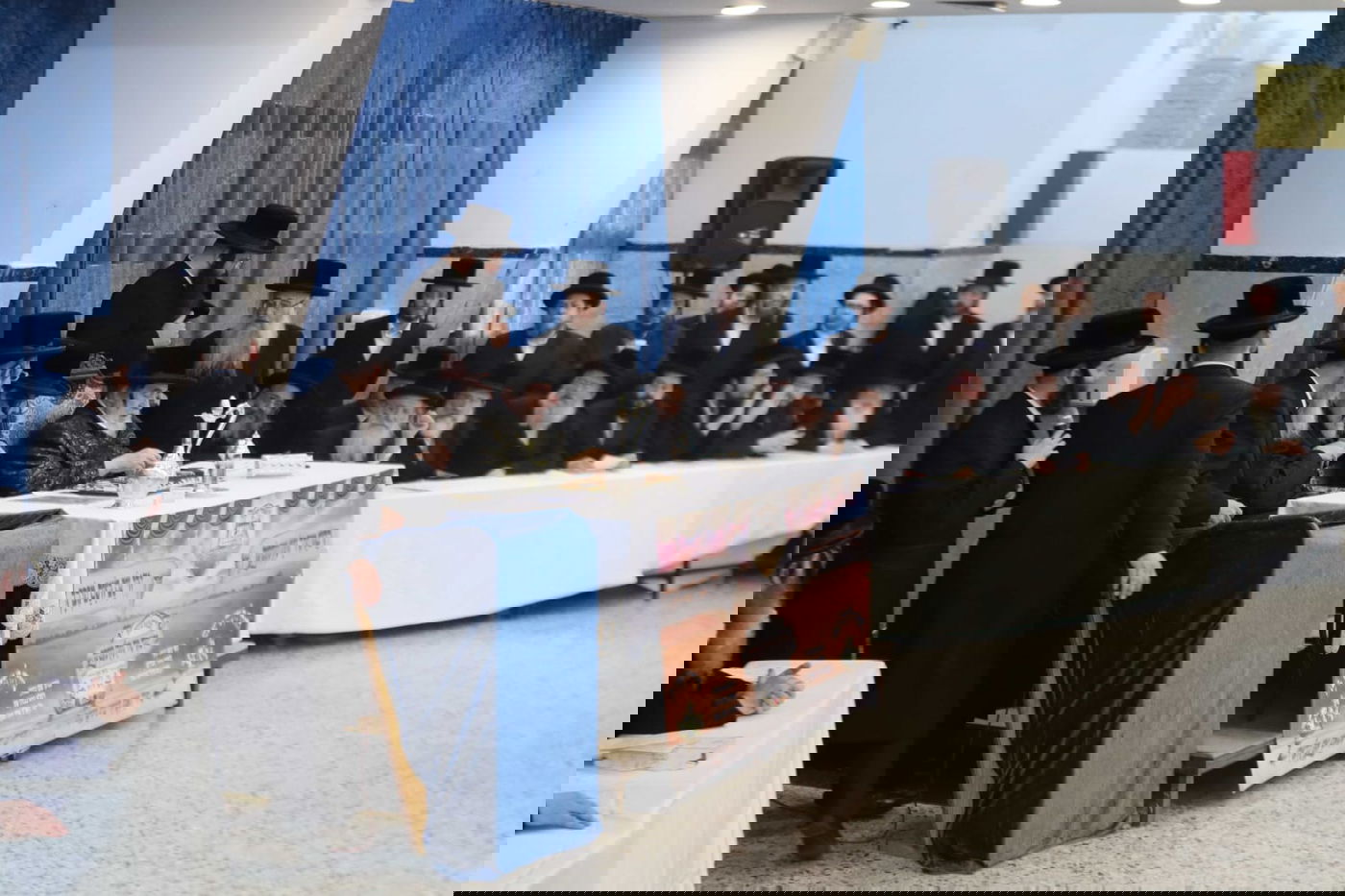 ביקור האדמו"ר מויזניץ עם בנו הרה"צ רבי חיים מאיר הגר בת"ת ויז'ניץ בבני ברק