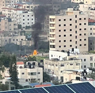 זירת הפיצוץ בג'נין