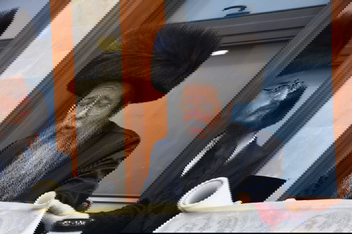 קריאת המגילה בליל פורים בבני ברק