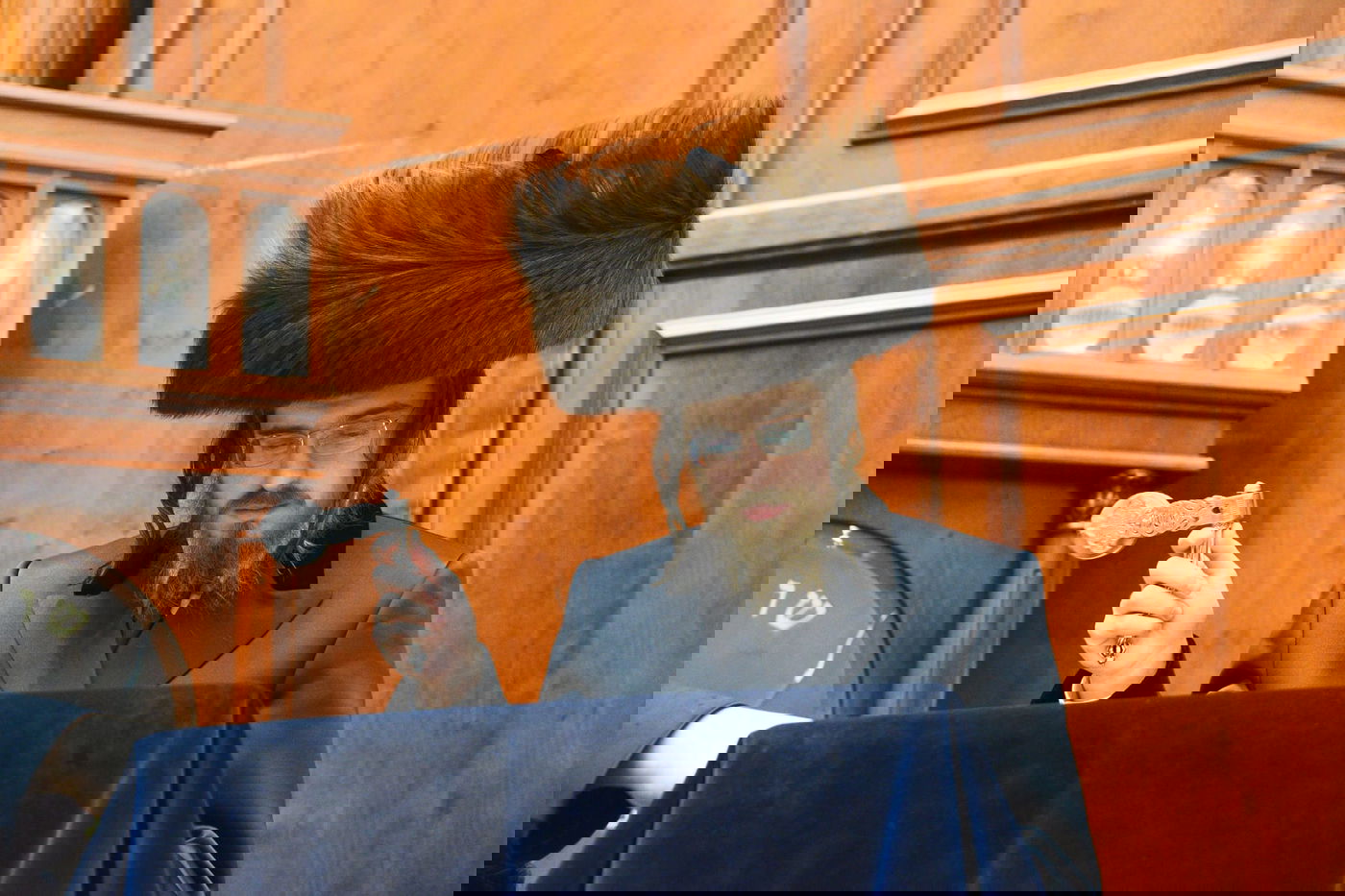 קריאת המגילה בליל פורים בבני ברק