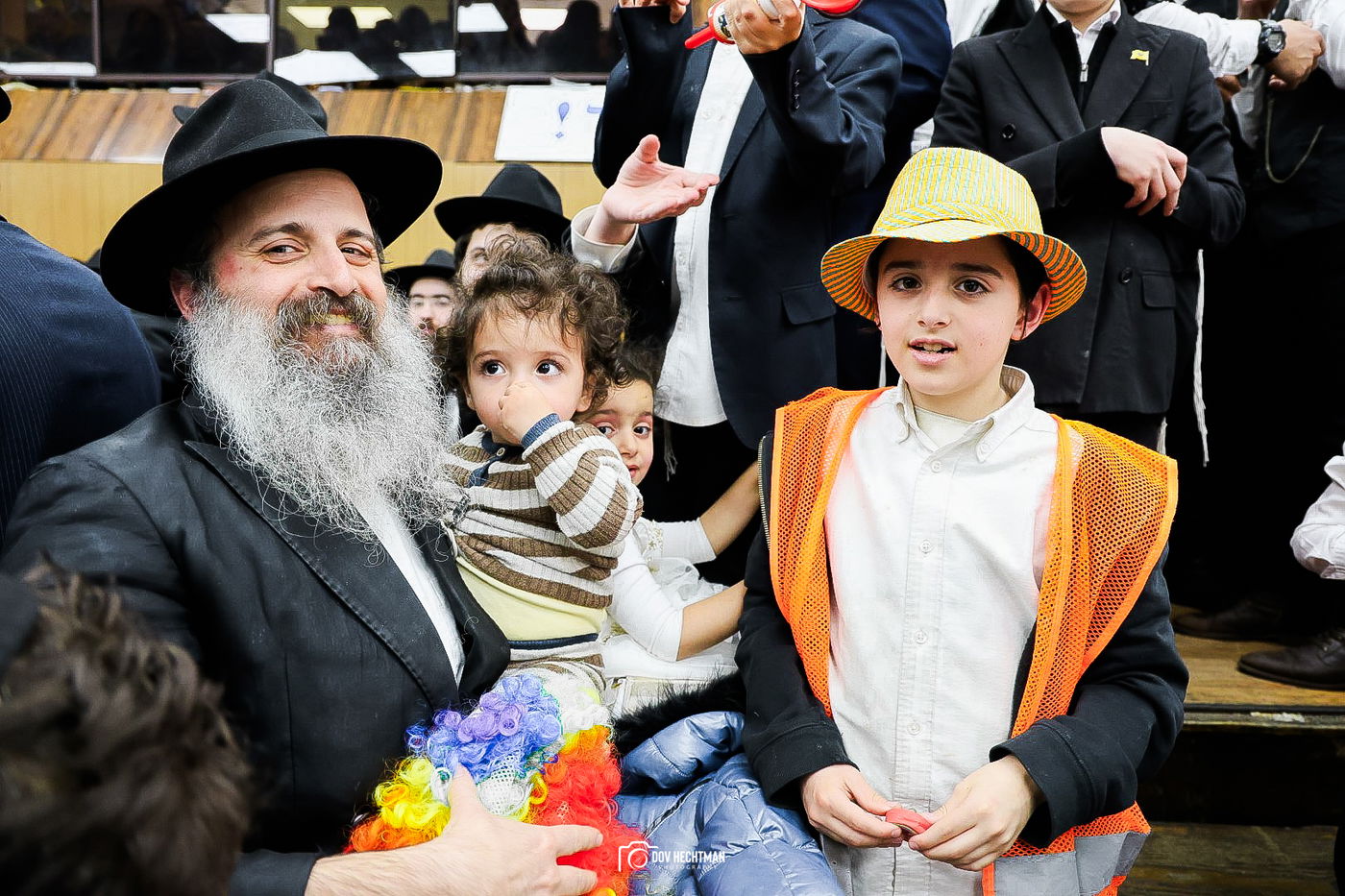 קריאת המגילה במרכז חב"ד העולמי