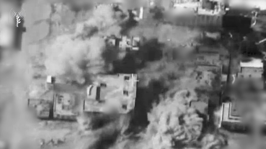 תיעוד מתקיפות צה"ל ברצועה