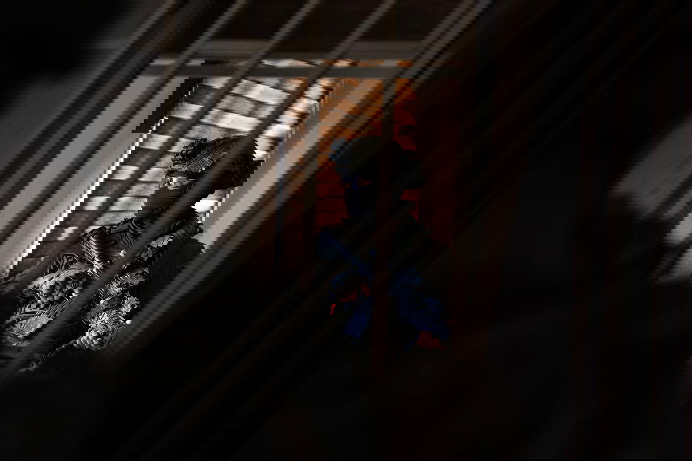 לוחמי שייטת 13 בבית החולים שיפא בעיר עזה