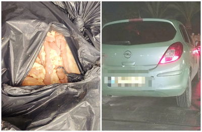 הבשר והרכב שנתפסו