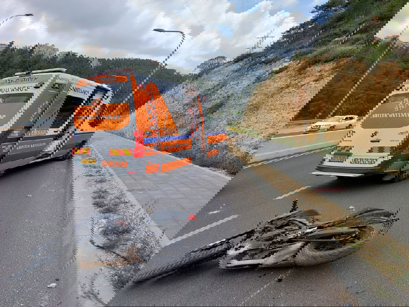 זירת התאונה