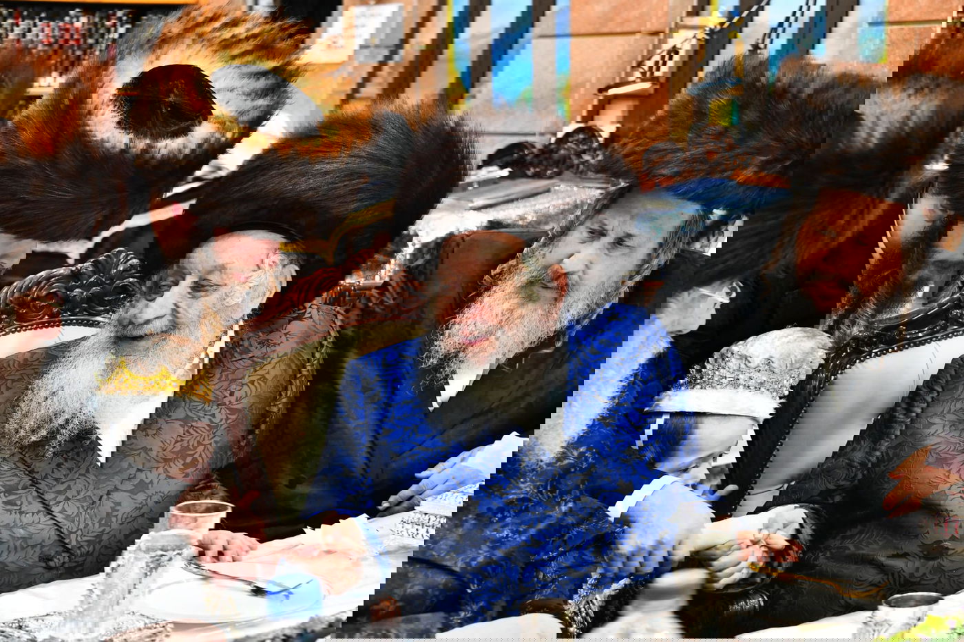 טיש פורים בחצר הקודש נאראל