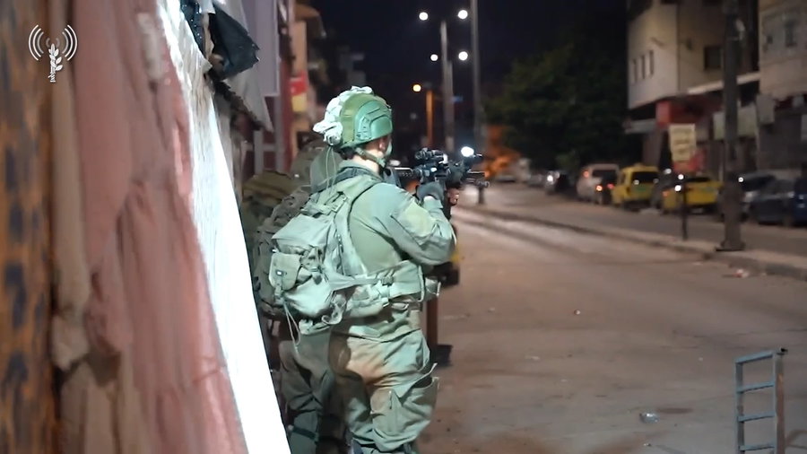 תיעוד מפעילות הכוחות הלילה