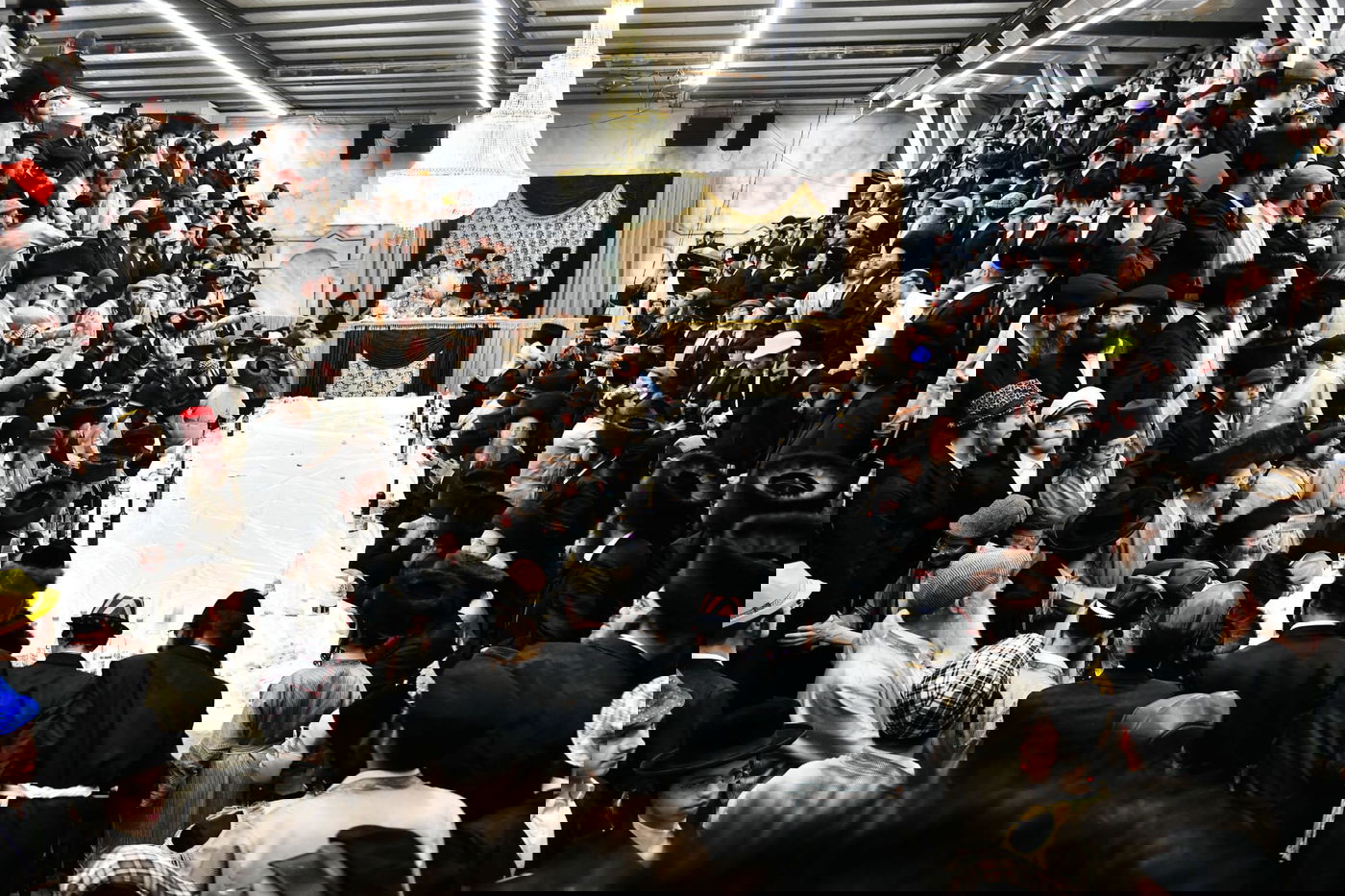 עם כוס יין מלא: ה'טיש' הפורימי של האדמו"ר מפינסק קרלין