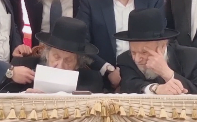 הגר"ד לנדו, לצד הגרמ"ה הירש | ארכיון