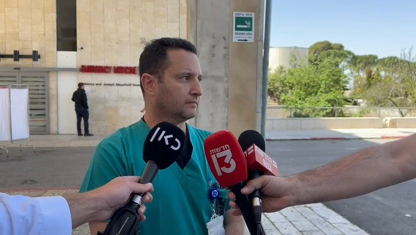 צפו ברופא מעדכן על פצועי הפיגוע הבוקר בבקעה