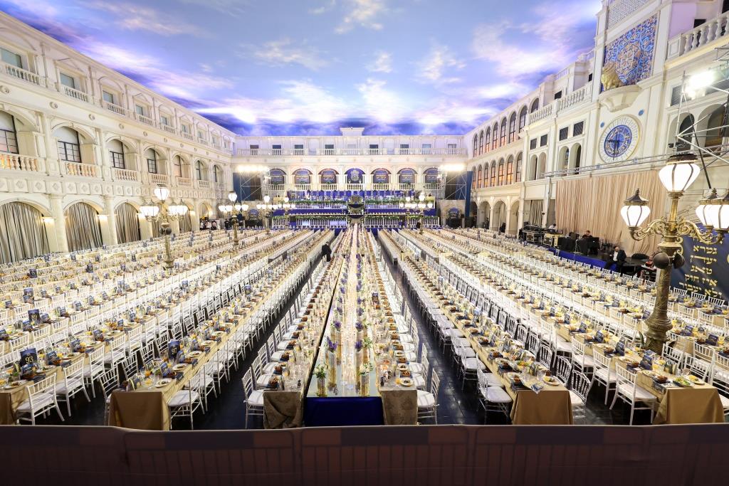 בראשות האדמו"ר: חסידי תולדות אהרן בסיום חצי הש"ס