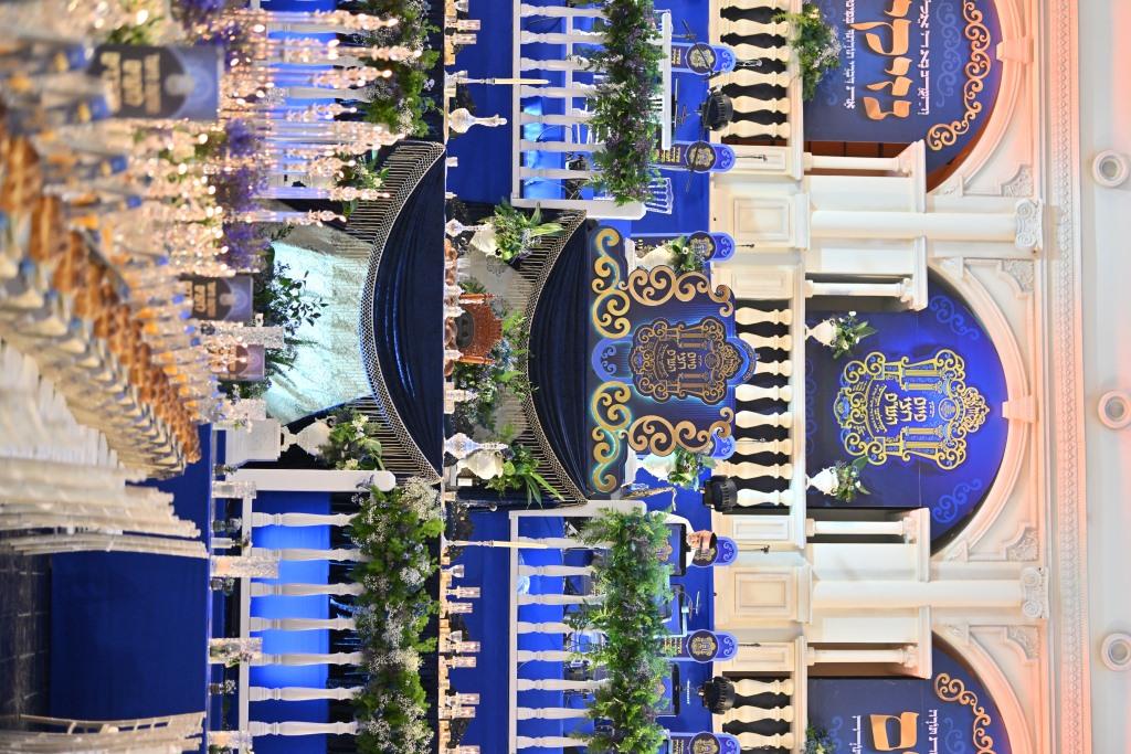 בראשות האדמו"ר: חסידי תולדות אהרן בסיום חצי הש"ס