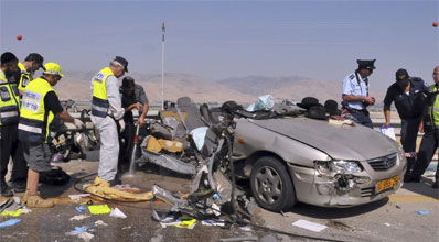 תאונת דרכים. סעו בזהירות!