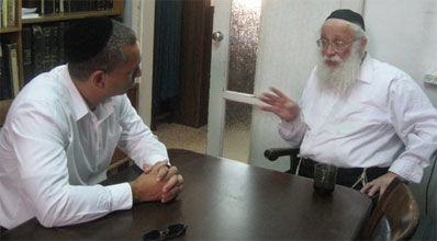 רפי ולנסי עם הגר"י סילמן. צילום : יח"צ