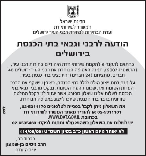 גבאי בית כנסת? יש לנו שאלון בשבילך