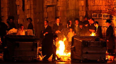 ההפגנה בכיכר השבת.