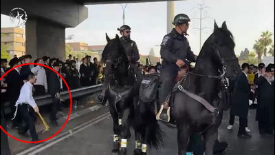 תיעוד: כך המשטרה פינתה את המפגינים בכביש 4