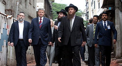 ראש הממשלה בבית חב"ד.