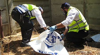 זירת מציאת הגופה.