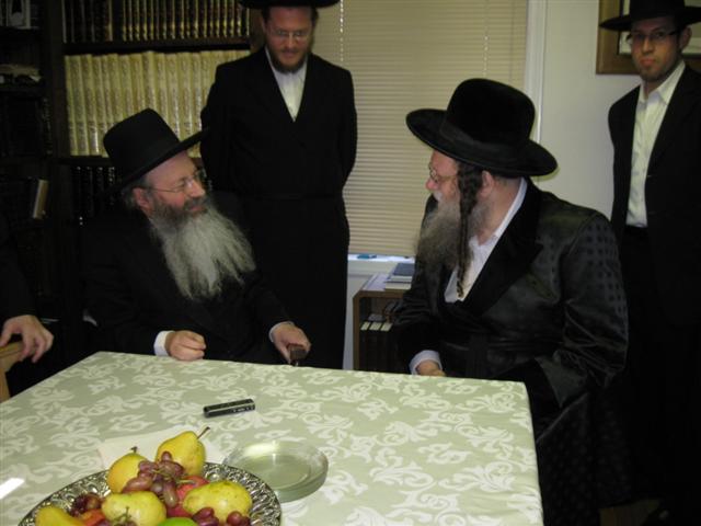 עם ראש ישיבת לייקווד הרב מלכיאל קוטלר