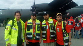 משלחת זק"א באזור האסון