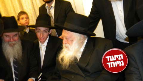 הגר"ח בחתונה, אתמול (צילום בלעדי: כיכר השבת)