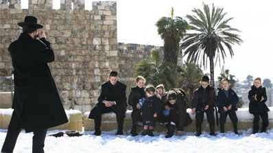 המשפחה החרדית. אילוסטרציה: פלאש 90