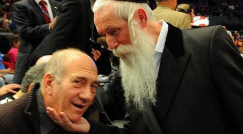 פגישת רעים. הרב ואולמרט