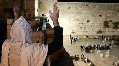 הכותל המערבי, הבוקר.