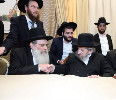 ראש הישיבה הגר"ד לנדו והגר"ש שטיינמן