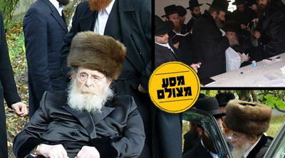 האדמו"ר במהלך מסעו לאוקראינה