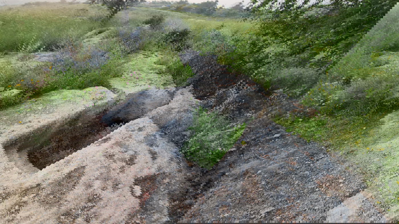 שרידי מקווה טהרה בחירבת כפר רות