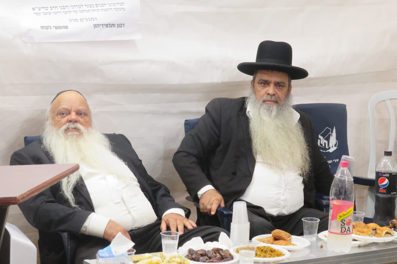 עצרת המספד עם סיום ה'שבעה' לאביהם של מזכי הרבים
