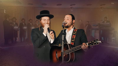 מוטי איידנסון ועקיבא גרומן במחרוזת "עונג שבת"