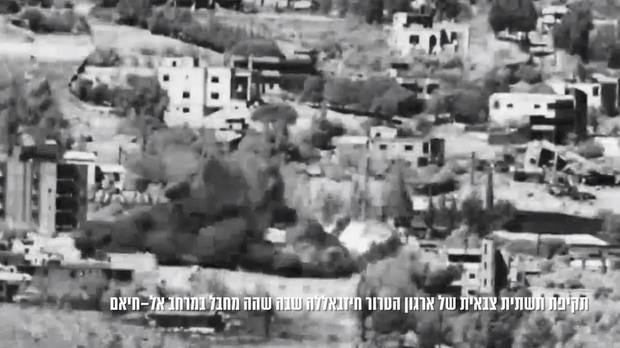 תיעוד מתקיפת התשתית הצבאית בה שהה מחבל מארגון הטרור חיזבאללה