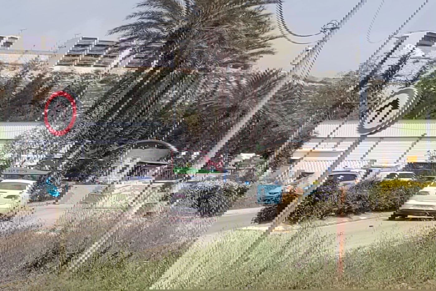 זירת האירוע בכניסה ליישוב שילה במועצה האזורית בנימין