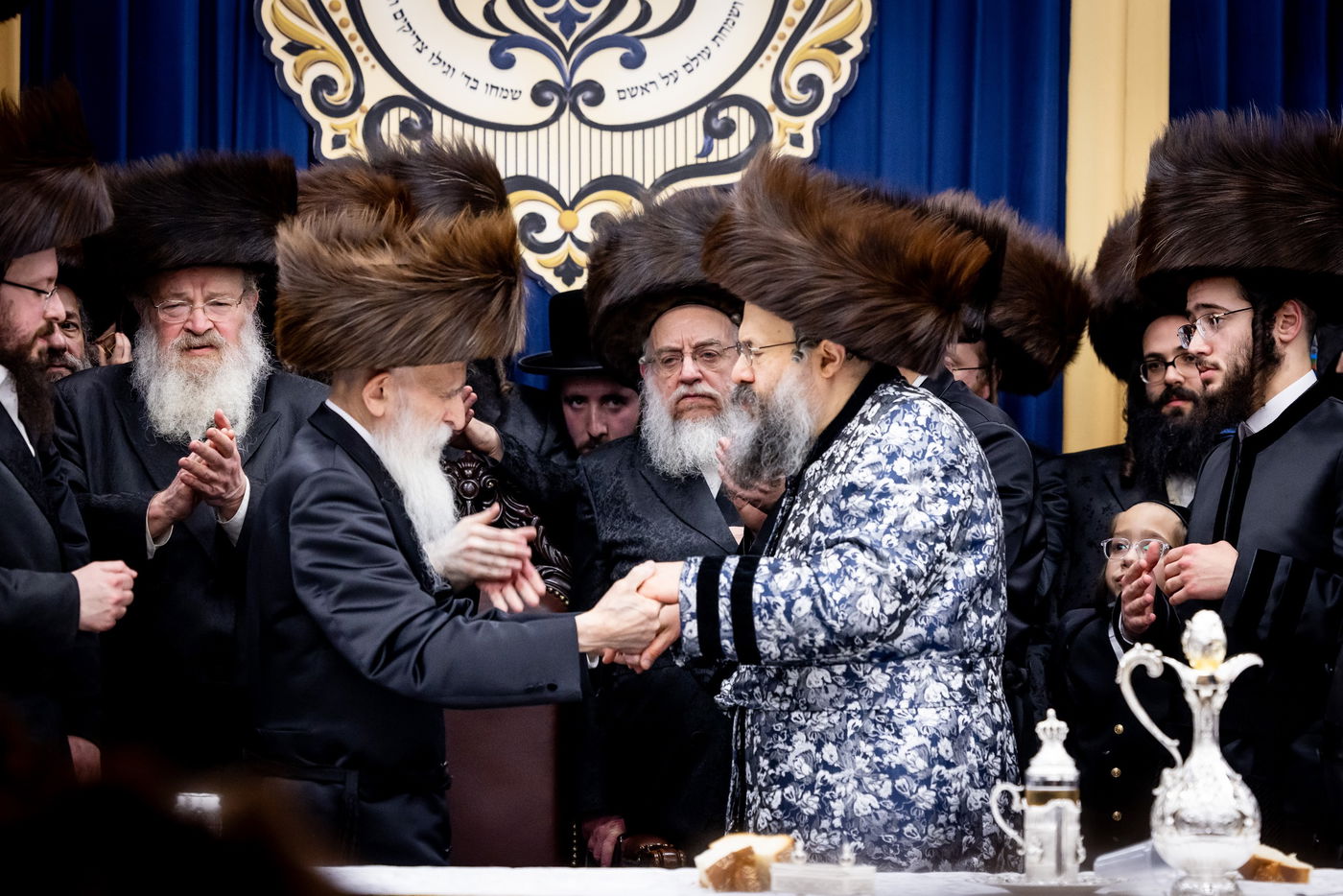 חתונת נכדת האדמו"ר מבאבוב 45: הילדים פיזזו עם הדמיית בית המדרש החדש