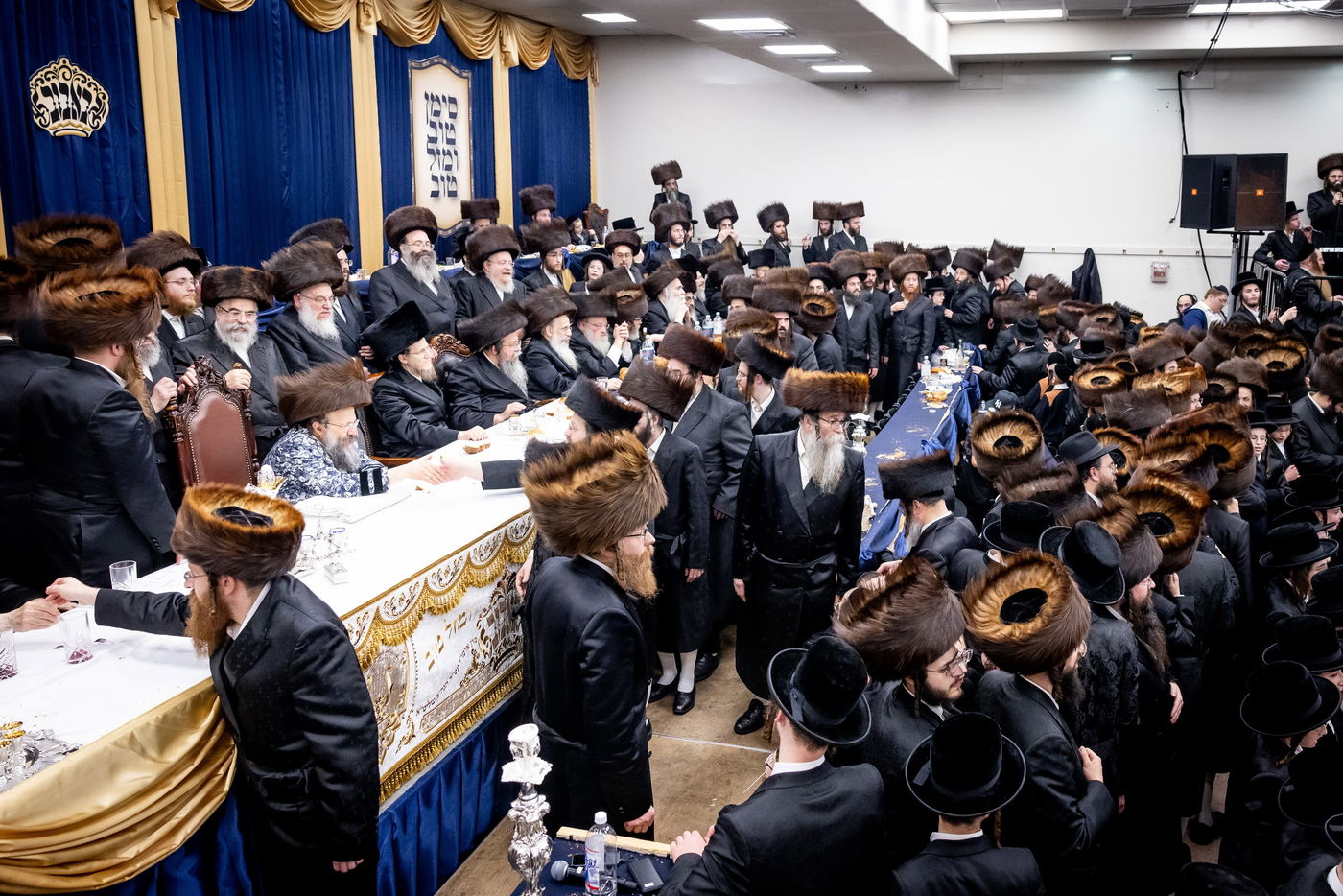 חתונת נכדת האדמו"ר מבאבוב 45: הילדים פיזזו עם הדמיית בית המדרש החדש