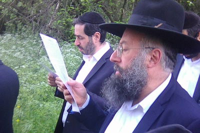 לאחר הנץ: הפוסק הספרדי בברכת האילנות עם בני הקהילה | תיעוד