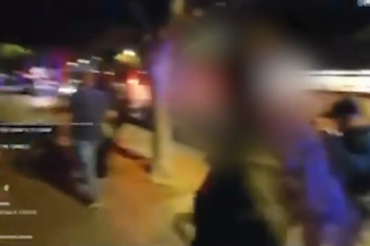 צילום מסך מהתיעוד שהעלה החשוד לרשתותיו החברתיות