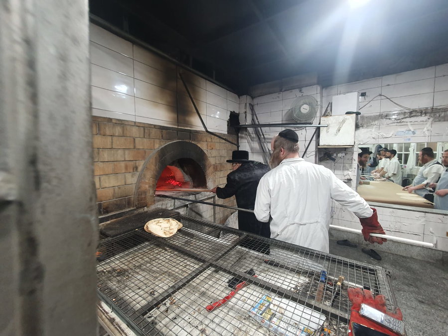 האדמו"ר מקופשניץ באפיית מצות