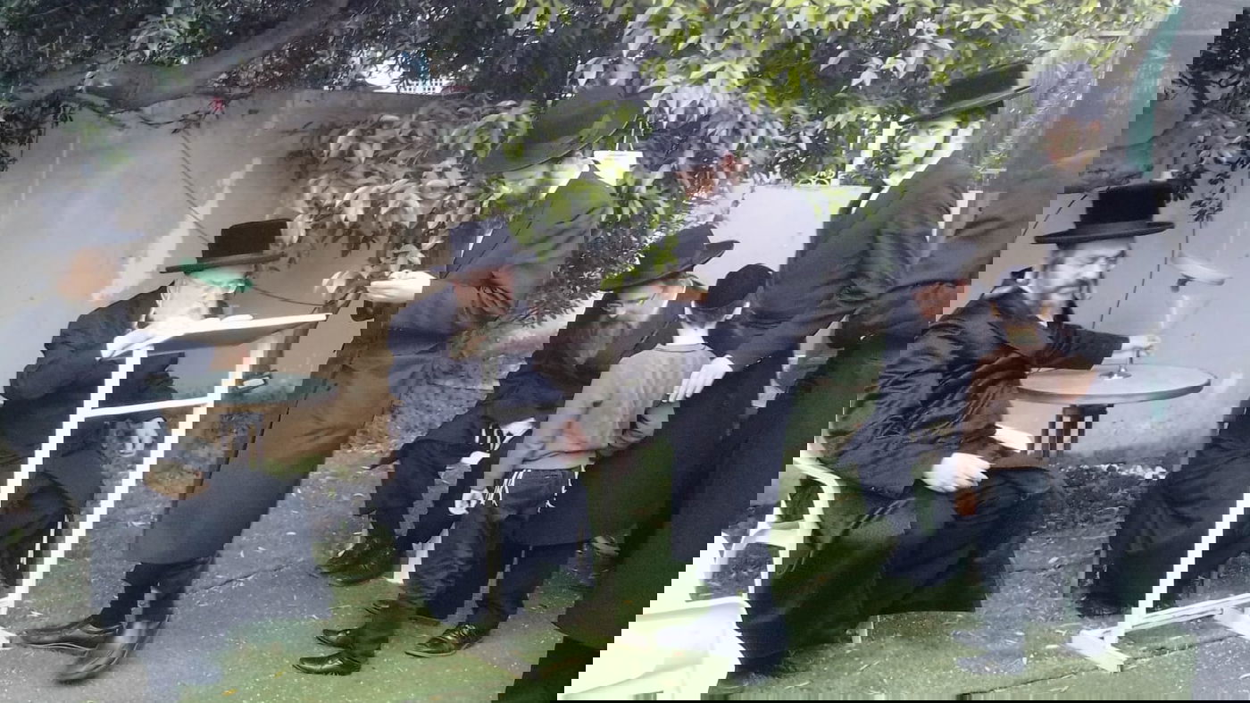 הגרי"מ ארלנגר בברכת האילנות