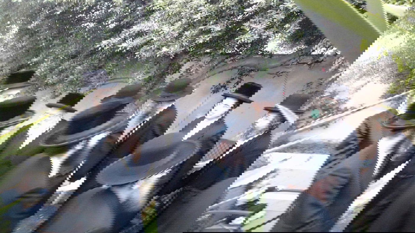 הגרי"מ ארלנגר בברכת האילנות