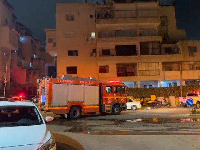 זירת השריפה בבני ברק 