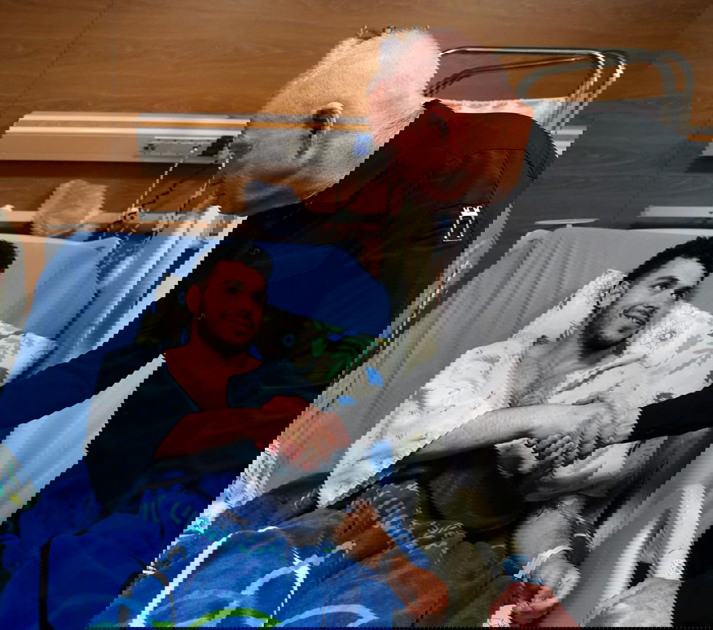 גלנט עם הלוחמים בגבול הצפון