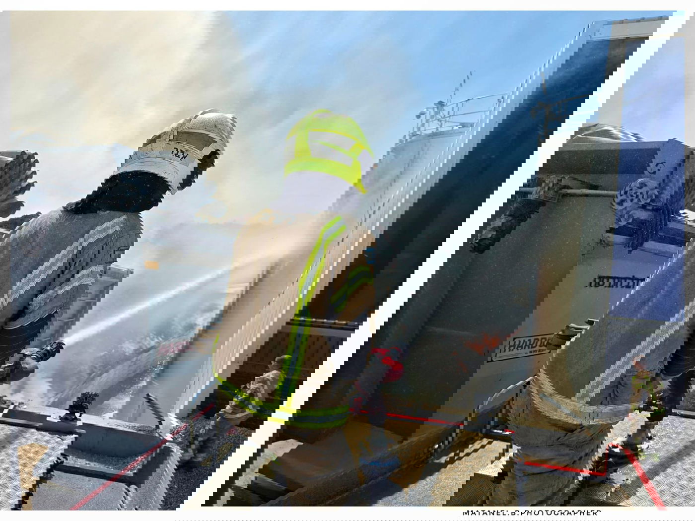 השריפה במפעל הבטון