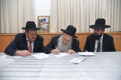 הרב האציל מברכותיו וציין את שביעות רצונו מההשקעה האדירה 