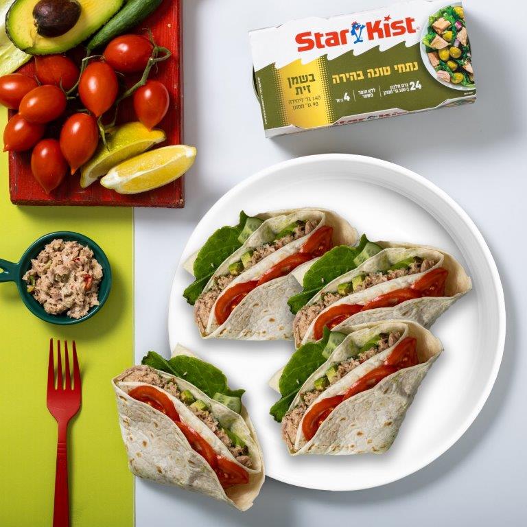 כריך מלא במרקמים. מומלץ להגיש לצד ירקות