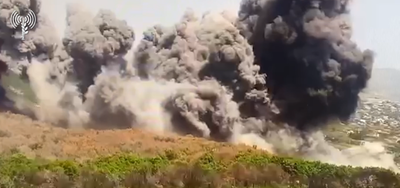 בצבע: כך נראית מתקפה של 40 מטרות חיזבאללה על ידי צה"ל